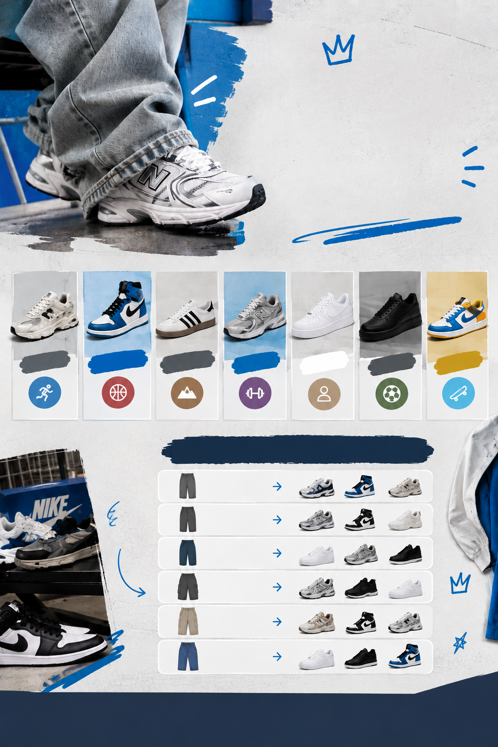 👟 «هر کتونی برای چه استایلی مناسبه؟ راهنمای انتخاب کتونی مردانه»