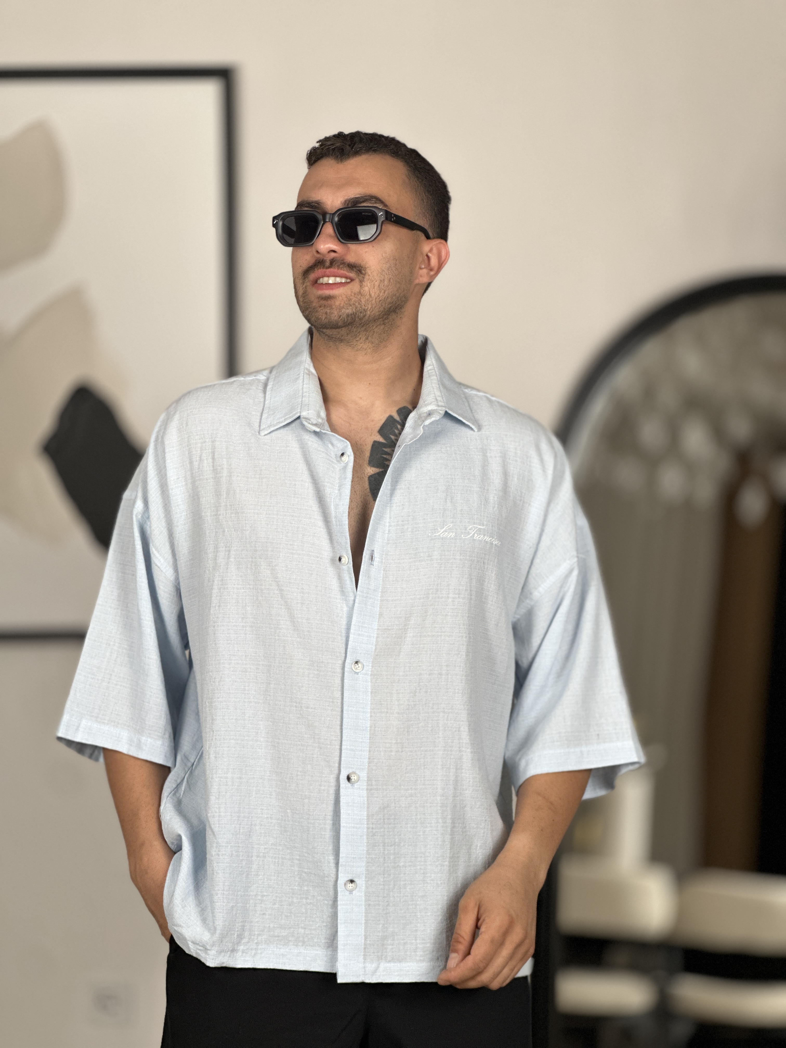 پیراهن لینن پنبه jan