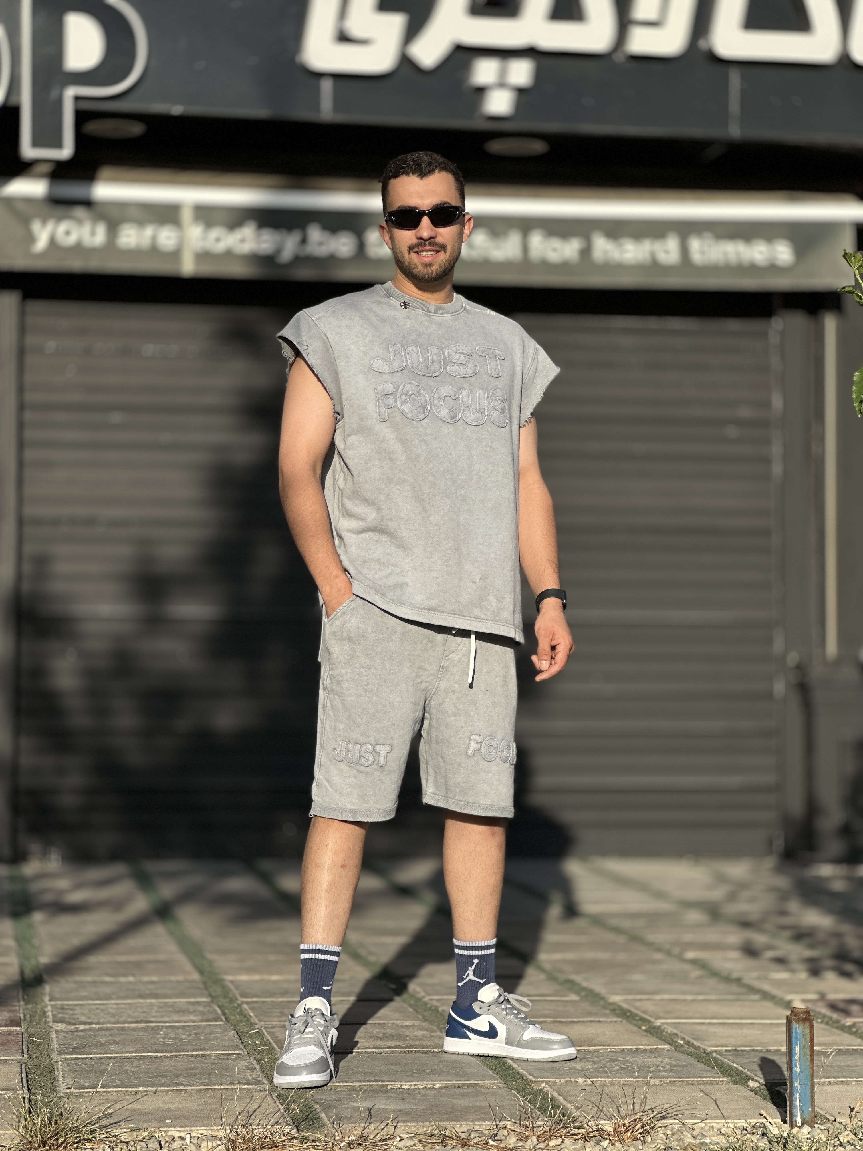 ست وست و شلوارک پنبه